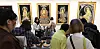 Visitors look around booths at the 2025 Seoul International Buddhism Expo at Coex in Gangnam District, southern Seoul, on April 3. [NEWS1]