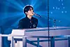 DAY6's Wonpil performs during his solo concert 'Unpiltered' on Sunday at Jamsil Indoor Gymnasium in Songpa District, southern Seoul. [JYP]