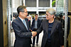 Foreign Minister Cho Hyun, left, shakes hand with Australian Foreign Minister Penny Wong in New York on Sept. 26, 2025. [MINISTRY OF FOREIGN AFFAIRS]