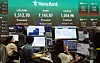 A screen in Hana Bank's trading room in central Seoul shows the Kospi opening on May 20. [YONHAP]