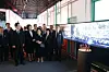 President Lee Jae Myung, third from left, and first lady Kim Hea Kyung, fourth from left, tour the renovated former South Jeolla Provincial Office in Gwangju on May 18. [NEWS1]