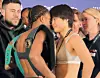 Ahead of a 2025 title bout, Shin Bomire, right, faces Caroline Dubois. [NOSIDE STUDIO]