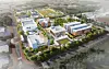 A bird-eye view rendered-image of Fulton Science Academy Atherton [JEJU FREE INTERNATIONAL CITY DEVELOPMENT CENTER]