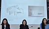 From left Choi Bin-na, the artistic director of the Korean Pavilion; and artists Choi Go-en and Ro Hye-ree discuss the upcoming Venice Biennale's Korean show at the ARKO Art Center in Jung District, central Seoul, on Thursday. [JOONGANG ILBO]