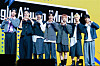 Boy band NEXZ poses for photos during a press showcase for its single, ″Mmchk,″ held at Blue Square Woori WON Banking Hall in Yongsan District, central Seoul, on April 27. [DANIELA GONZALEZ PEREZ]