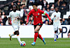 Korea's Son Heung-min dribbles the ball during a friendly against Ivory Coast at Stadium MK in England on March 28. [REUTERS/YONHAP]