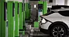 Cars are parked in an EV charging zone inside a building in Seoul on March 30. EV sales hit a record high last month in Korea, driven by subsidies and price cuts. According to the Korea Automobile Mobility Industry Association on March 30, 35,693 new EVs were registered in the month of February. [NEWS1]