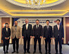 This photo shows British Ambassador to Korea Colin Crooks, third from left, posing with panel members and the host of an event hosted by the Royal United Services Institute on strengthening security cooperation between Korea and Britain in Seoul on March 4. [YONHAP]