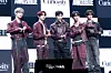 Boy band AND2BLE poses for photos during a showcase for the release of its first EP “Sequence 01: Curiosity” at Blue Square in central Seoul on May 26. [DANIELA GONZALEZ PEREZ]