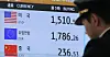 An electronic board at a currency exchange office at Incheon International Airport displays the dollar-won exchange rate on March 2. [NEWS1]