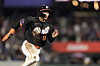 Lee Jung-hoo of the San Francisco Giants runs the bases during a MLB regular-season game against the Los Angeles Dodgers at Oracle Park in San Francisco on April 21. [YONHAP]