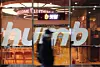 Crypto exchange Bithumb's logo is seen at its office in Gangnam District, southern Seoul, on March 4. [YONHAP]