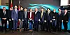LG Energy Solution CEO Kim Dong-myung, fifth from left; Industry Minister Kim Jung-kwan, fourth from right; company representatives; and Korean and Canadian government officials take a photo at a ceremony celebrating the opening of LG Energy Solution's battery plant in Windsor, Ontario, Canada, on March 6. [LG ENERGY SOLUTION]