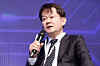 Park Chang-hee, CEO and publisher of the JoongAng Ilbo, speaks at a journalism conference held at the Korea Press Center in central Seoul on Nov. 15, 2024. [JUN MIN-KYU]