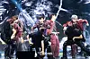 Boy band AND2BLE performs the lead track “Curious” during a showcase for the release of its first EP “Sequence 01: Curiosity” at Blue Square in central Seoul on May 26. [DANIELA GONZALEZ PEREZ]