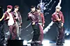 Boy band AND2BLE performs the lead track “Curious” during a showcase for the release of its first EP “Sequence 01: Curiosity” at Blue Square in central Seoul on May 26. [DANIELA GONZALEZ PEREZ]