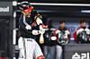 LG Twins catcher Park Dong-won hits an RBI single in the top of the eighth inning during a 2026 KBO League game against the KT Wiz at KT Wiz Park in Suwon, Gyeonggi, on April 28. [YONHAP]