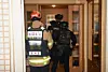 Police search a suspect's home in Dobong District, Seoul, on July 21, 2025, after he told investigators he had planted explosives at the residence. [SEOUL METROPOLITAN FIRE AND DISASTER HEADQUARTERS]