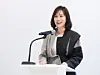 Airbnb Korea country manager Seo Ga-yeon speaks during a press conference held in Seongdong District, eastern Seoul, on April 28. [AIRBNB]
