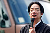 Taiwan President Lai Ching-te delivers a speech after inspecting reservists operating a Taiwan made Hummer 2 Drone during a training session at Loung Te Industrial Parks Service Center in Yilan, Taiwan, on Dec. 2, 2025. [REUTERS/YONHAP]