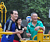 This file image, captured from the pro-North Korean Choson Sinbo on Oct. 15, 2024, shows North Korean older adults enjoying time at a health center. [YONHAP]