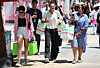 Foreign visitors walk on the streets of Myeong-dong in central Seoul on May 13. [NEWS1]