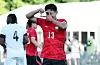 Son Heung-min of the Korea national football team celebrates after scoring during a friendly match against Trinidad and Tobago at South Field on the campus of Brigham Young University in Salt Lake City, Utah, on May 31. [NEWS1]