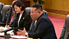 North Korean leader Kim Jong-un is seen in a footage carried by the regime-controlled Korean Central TV during his summit with Chinese leader Xi Jinping in Beijing in China in 2025. [YONHAP]