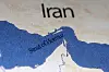A map showing the Strait of Hormuz and Iran is seen in this photo taken June 22, 2025. [REUTERS/YONHAP]