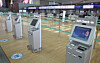 Korean Air's self-check-in counter is seen at the Incheon International Airport on April 16. [YONHAP]
