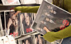 A person grabs BTS's album ″Arirang″ at a K-pop merchandise store in central Seoul on April 13. [NEWS1]