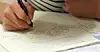 A test taker marks answers for the Topik test. [JOONGANG ILBO]