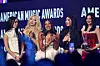 Girl group Katseye wins New Artist of the Year during the 2026 American Music Awards, at the MGM Grand Garden Arena in Las Vegas, Nevada, on May 25. [REUTERS/YONHAP]