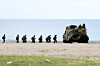 Korean and U.S. Marines take part in the Korea Marine Exercise Program in the southeastern port city of Pohang, in this file photo taken Aug. 6, 2025. [YONHAP]