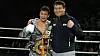 Choi Siro celebrates his victory over Giovanni Cabrera at the Namyangju Sports Complex indoor gymnasium in Gyeonggi on April 5. [FW1]
