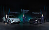 From left, Dr. Christiane Zorn, vice president of region overseas and emerging markets at Porsche AG, Porsche Korea CEO Mathias Busse and Stephan Cho, director of product and service at Porsche Korea pose with new Cayenne Electric and a Korea-exclusive Panamera variant at a press conference in eastern Seoul on March 19. [PORSCHE KOREA]