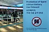 A banner informs passengers of rules of carrying power banks at check-in counters at Incheon International Airport on April 8. [YONHAP]