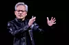 Nvidia CEO Jensen Huang gives a keynote address on the sidelines of the annual Computex trade show in Taipei, Taiwan, on June 1. [REUTERS/YONHAP]