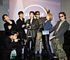 BTS poses for photos after winning Artist of the Year at the 2026 American Music Awards in Las Vegas on May 25 in this image provided by BigHit Music. [YONHAP]