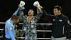 Choi Siro celebrates his victory over Giovanni Cabrera at the Namyangju Sports Complex indoor gymnasium in Gyeonggi on April 5. [FW1]
