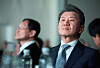 Chung Mong-gyu, chairman of HDC Group, attends the ceremony marking the 50th anniversary of HDC Group’s founding at Dragon City in Yongsan District, Seoul, on March 18. [YONHAP]