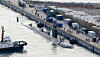 Nuclear powered submarine USS Greeneville arrives at a Navy's base in Busan on Dec. 23, 2025. [NEWS1]