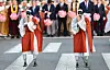 Humanoid robot monks press their palms together during a lantern parade in Jongno District, central Seoul, on May 16, as part of celebrations preceding Buddha’s Birthday, which falls on May 24 this year. [NEWS1]