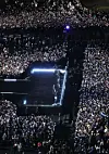 BTS performs onstage during its comeback show, 'BTS The Comeback Live: Arirang,' at Gwanghwamun Square in Jongno District, central Seoul, on March 21. [YONHAP] [YONHAP]