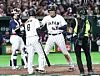 Japan’s Shohei Ohtani, center, celebrates after hitting a solo home run during the Group C game between Korea and Japan in the 2026 World Baseball Classic at Tokyo Dome in Tokyo on March 7. [YONHAP]