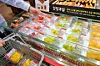Mini portion fruit cups on display at Lotte Mart [LOTTE MART]