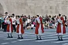Humanoid robot monks press their palms together during a lantern parade in Jongno District, central Seoul, on May 16, as part of celebrations to mark Buddha’s Birthday, which falls on May 24 this year. [YONHAP]