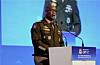 This file photo, provided by the Korea-U.S. Combined Forces Command, shows U.S. Forces Korea Commander Gen. Xavier Brunson speaking during the combined policy forum at the War Memorial of Korea in Seoul on Dec. 29, 2025. [YONHAP]