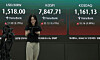 A screen in Hana Bank's trading room in central Seoul shows the Kospi closing at 7,847.71 points on May 22, up 32.12 points, or 0.41 percent, from the previous trading session. [YONHAP]