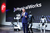 Hyun Shin-gyoon, CEO of LG CNS, speaks during a media presentation about robotics technology held in western Seoul on May 7. [LG CNS]